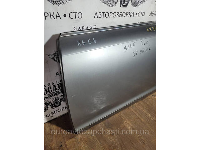 Дверь передняя левая Audi A6 C6 ly7q 2004-2011 - Фото 1