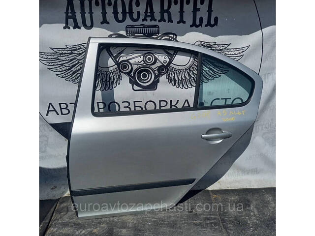 Задняя левая дверь Skoda Octavia A5, 2006, лифт, 21761690 - Фото 2