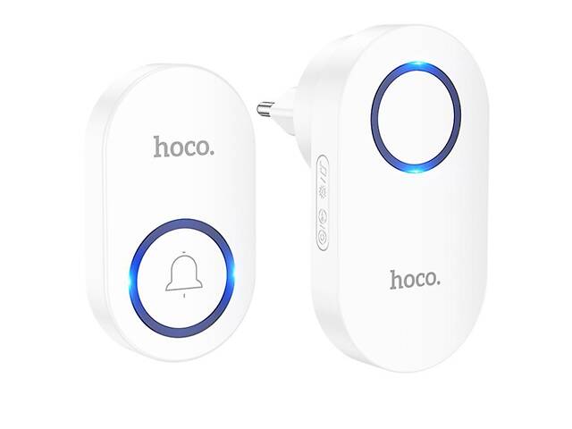 Дверний дзвінок Hoco HI25 Neon Bell White - Фото 1