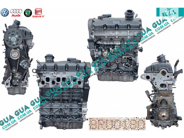 Двигатель ( мотор без навесного оборудования ) BRU BRU VW / ВОЛЬКС ВАГЕН GOLF V 2003- / ГОЛЬФ 5 03-, VW / ВОЛЬКС ВАГЕН T