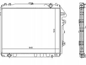 ДВИГУН NISSENS РАДІАТОР ВОДЯНИЙ TOYOTA FORTUNER 2.7 06/04-05/15