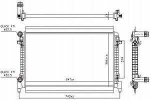 Двигун NISSENS радіатор WATER SEAT ARONA IBIZA V SKODA KAMIQ VW POLO