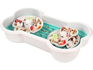 Двойная кормушка лабиринт для медленного кормления животных Slow Food Bowl For Pets