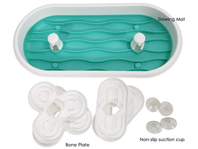 Подвійна годівниця лабіринт для повільного годування тварин Slow Food Bowl For Pets - Фото 8