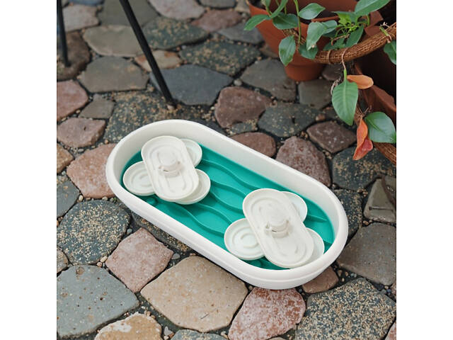 Подвійна годівниця лабіринт для повільного годування тварин Slow Food Bowl For Pets - Фото 10