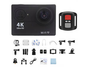 DVR SPORT Экшн-камера с пультом S3R remote Wi Fi водонепроницаемая 4K