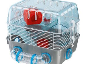 Двоповерхова клітка для хомяків та гризунів з ігровими тунелями Ferplast Combi 1 Fun (Ферпласт Комбі 1 Фан)