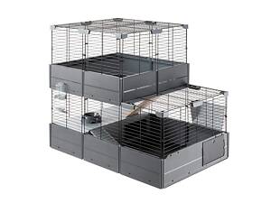 Двухэтажная модульная клетка для кроликов с аксессуарами Ferplast Multipla Double (Ферпласт Мультипла Дабл)