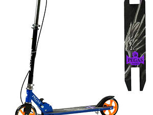 Двоколісний самокат Skyper Pegas до 60кг колеса PU 145мм (Синій)