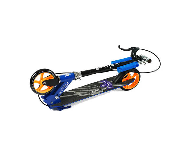 Двоколісний самокат Skyper Pegas до 60кг колеса PU 145мм (Синій) - Фото 6