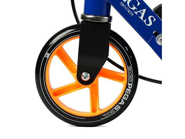 Двоколісний самокат Skyper Pegas до 60кг колеса PU 145мм (Синій) - Фото 7