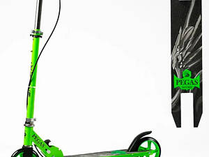 Двоколісний самокат Skyper Pegas до 60кг колеса PU 145мм (Зелений)