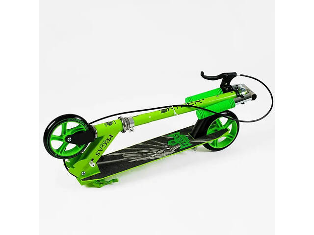 Двоколісний самокат Skyper Pegas до 60кг колеса PU 145мм (Зелений) - Фото 5
