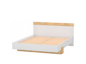 Двоспальне ліжко 160х200 Galaxy 31 (білий / дуб Hickory)