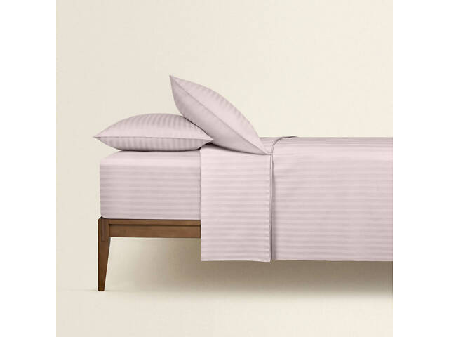 Двоспальне ліжко сатин з простирадлом на гумці SAND CS1 Cosas пісочний 180х220 см - Фото 3