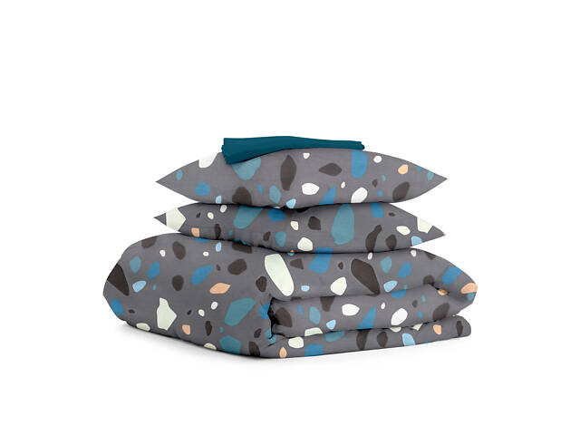 Двоспальне постільне білля GEMSTONES CS2 Cosas сірий 180х220 см - Фото 1