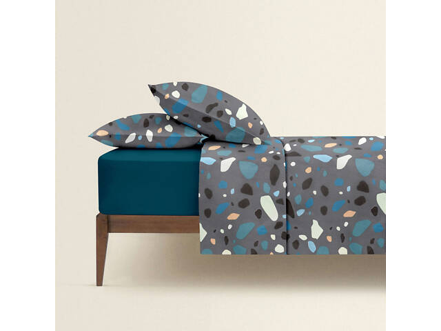 Двоспальне постільне білля GEMSTONES CS2 Cosas сірий 180х220 см - Фото 2