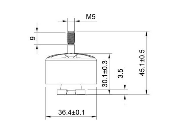 Двигун для дрона Hobbyporter 3115 640KV (HP3115-KV640) - Фото 5