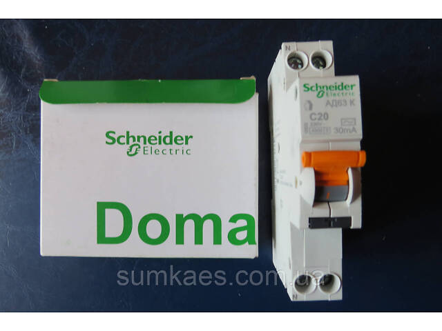 Дифференциальный автомат 12523 Schneider Electric АД63К дифавтомат выключатель - Фото 2