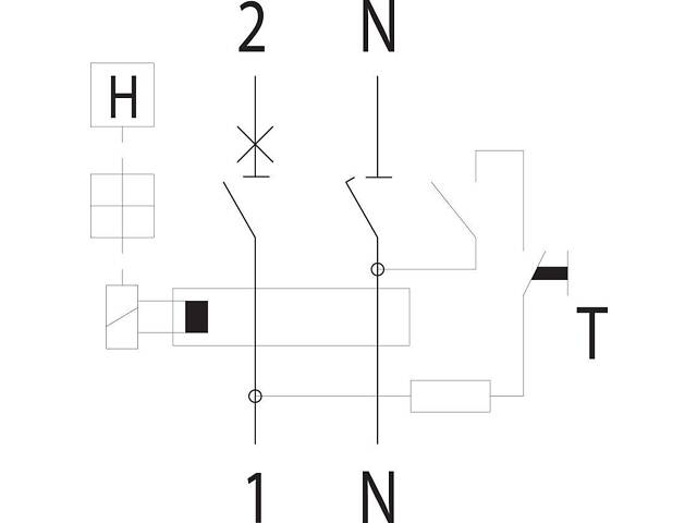 Дифференциальный выключатель 1P+N 25А 30мА 10кА 'C' тип А [2173226] KZS-2M ETI - Фото 3