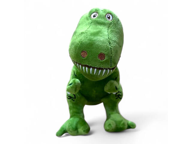 Динозавр RESTEQ зеленого кольору 40 см. Плюшева м`яка іграшка Динозавр Тиранозавр - Фото 6