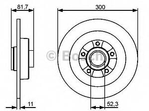 Диск гальмівний BOSCH 0986479446 на RENAULT LATITUDE (L70_)