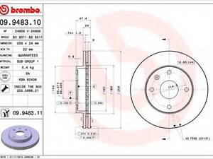 Диск гальмівний BREMBO 09948311 на CHEVROLET LACETTI универсал (J200)