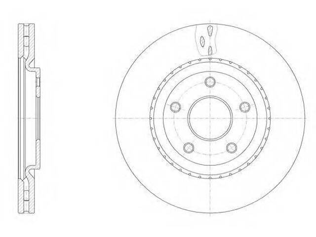 Диск гальмівний REMSA 6151510 на FIAT FREEMONT (JF_) - Фото 1