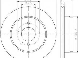 Диск гальмівний задній F30F34 BMW 34216864900 на BMW 3 (F30, F35, F80)