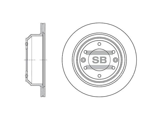 Диск гальмівний задній (вентильований) - Фото 1