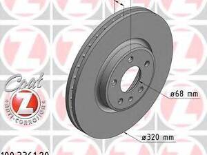 Диск гальмівний ZIMMERMANN 100336120 на AUDI Q5 (8R)