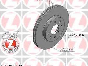 Тормозной диск ZIMMERMANN 320380920 на HYUNDAI SOLARIS IV (RB)