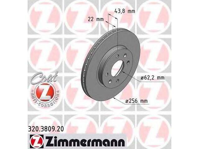 Тормозной диск ZIMMERMANN 320380920 на HYUNDAI SOLARIS IV (RB) - Фото 1