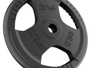 Диск металлический 4FIZJO 1 x 20 кг 26 мм Black (P-5905973401395)