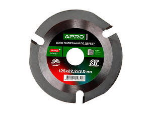 Диск пиляльний по дереву Apro 125 x 22.2 мм x 3T PRO (830098)