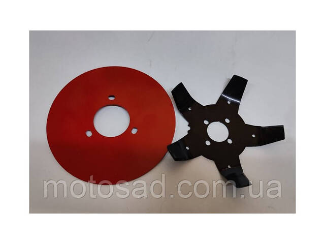 Диск розпушувач ґрунту для мотокоси тримера, насадка для прокладання 5T, Диск розпушувач ґрунту для бензокоси - Фото 1