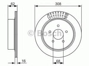 Диск тормозной задний BOSCH 0986479606 на INFINITI Q50