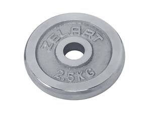 Диски Zelart TA-7786-2_5 31 мм 2.5 кг Хром