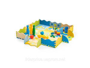 Дитячий килимок-пазл з бортиками Transport 30x30 WCG EVA - 25 частин, Оригінал!