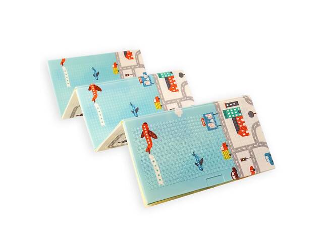 Дитячий складаний розвиваючий термокилимок 200х150х0.6см 'Дорога | Ліс' (235) SW-00000155 - Фото 1