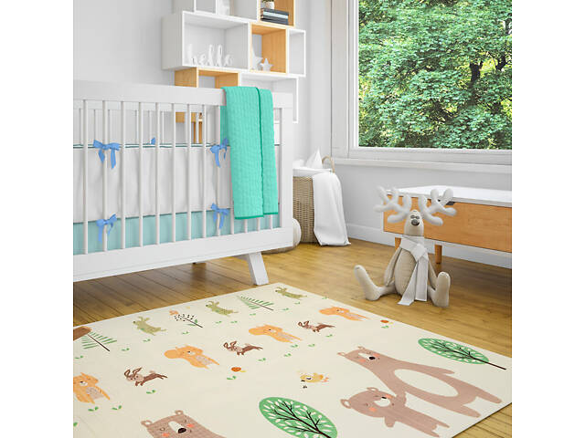 Дитячий складаний розвиваючий термокилимок 200х150х0.6см 'Дорога | Ліс' (235) SW-00000155 - Фото 9