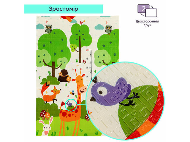 Дитячий складний термокилимок 117см х 177см х 8мм Океан-Зростомір (300) SW-00003030 - Фото 5