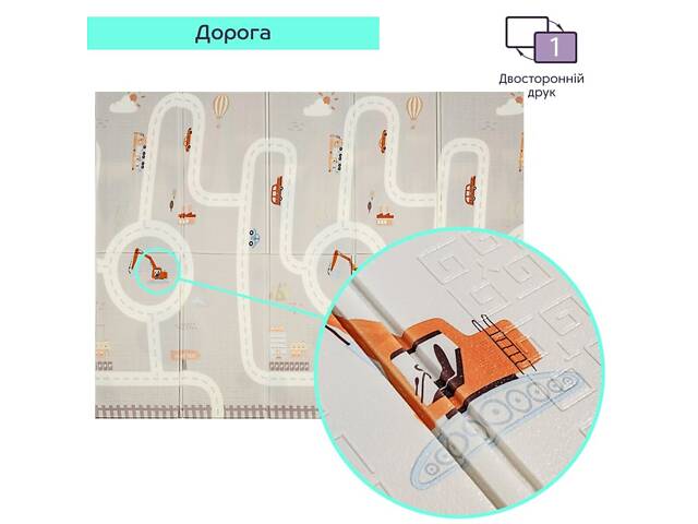 Дитячий складний термокилимок 147cм х 196см х 7мм SW-00003035 - Фото 4