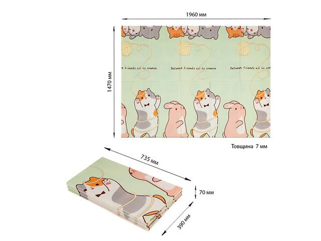Дитячий складний термокилимок 147cм х 196см х 7мм SW-00003034 - Фото 3
