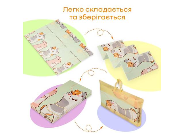 Дитячий складний термокилимок 147cм х 196см х 7мм SW-00003034 - Фото 7