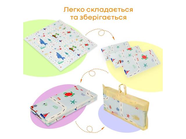 Дитячий складний термокилимок 177см х 195см х 7мм SW-00003036 - Фото 7