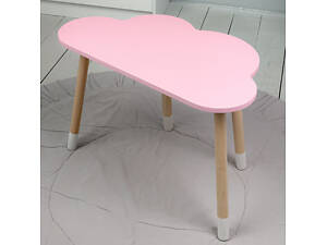 Детский стол облачко 46х70х40, столик трюмо для девочек, розовый.