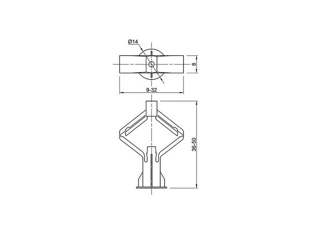 Дюбель для гіпсокартону 10х50 поліпропілен з шурупом 3,5х60мм (50 шт.) [92TN1000092TN10001] TNF Metalvis - Фото 2