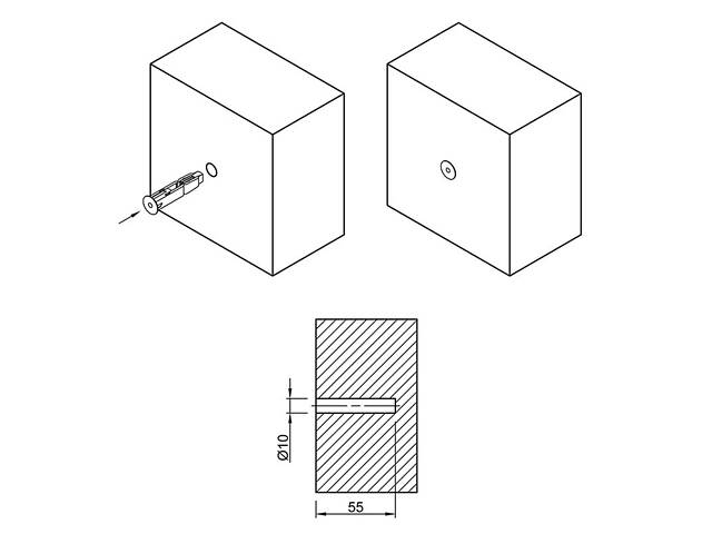 Дюбель для гіпсокартону 10х50 поліпропілен з шурупом 3,5х60мм (50 шт.) [92TN1000092TN10001] TNF Metalvis - Фото 3