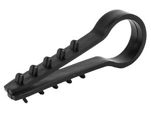 Дюбель-хомут Ø16 мм для круглого провода ПВХ черный (50шт.) [m0080031] E.NEXT e.metiz.dowel.fir.black.16